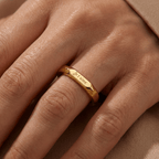 18K Gold Plated Love Ring - Heritage Gemstones