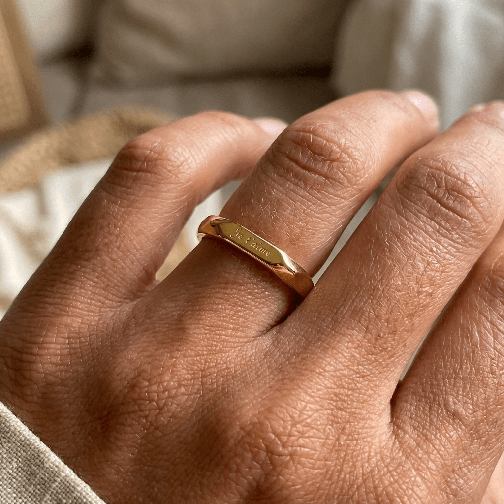 18K Gold Plated Love Ring - Heritage Gemstones