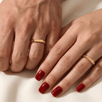 18K Gold Plated Love Ring - Heritage Gemstones