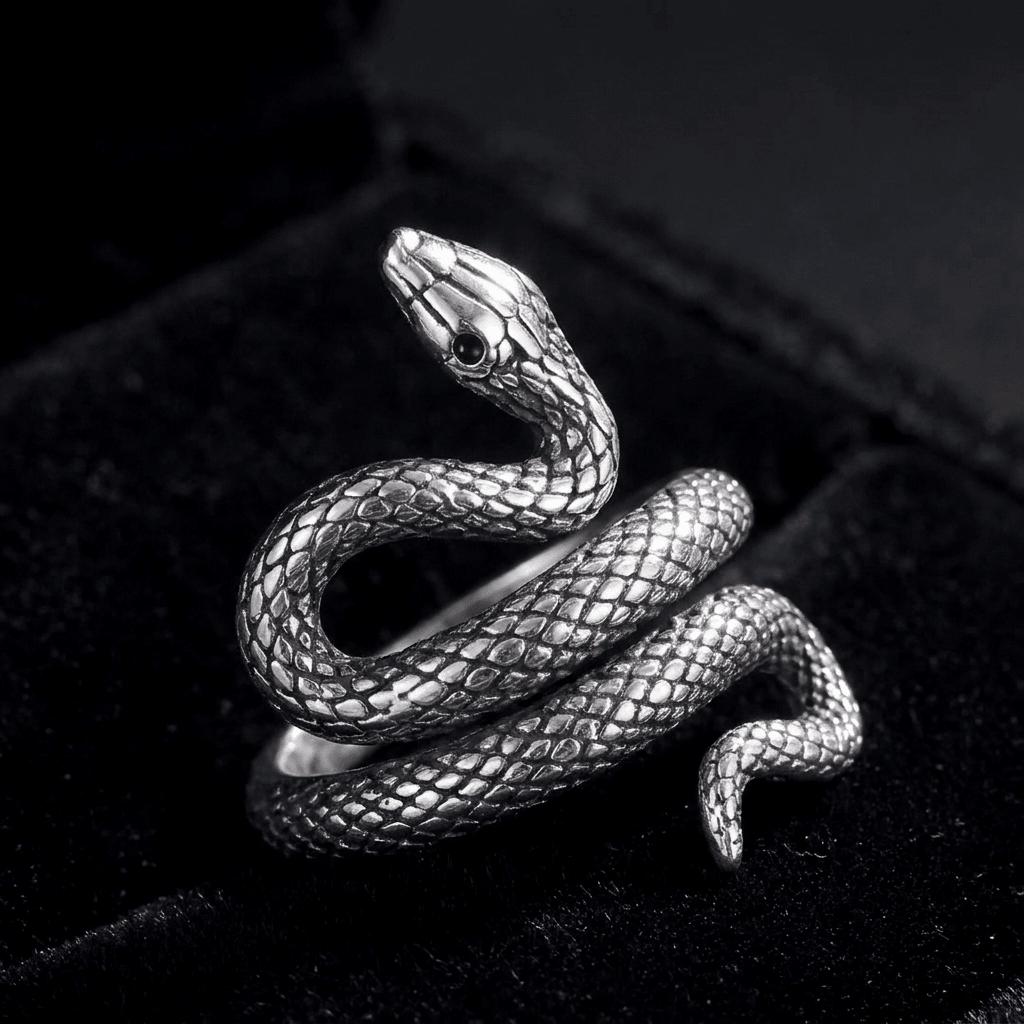 925 Sterling Silver Adjustable Viper Ring - Heritage Gemstones