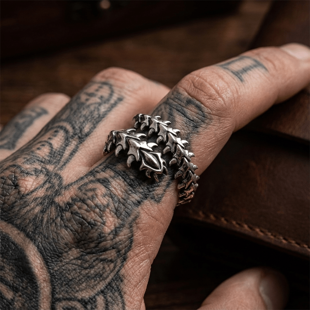 Adjustable Centipede Ring 316L Stainless - Heritage Gemstones