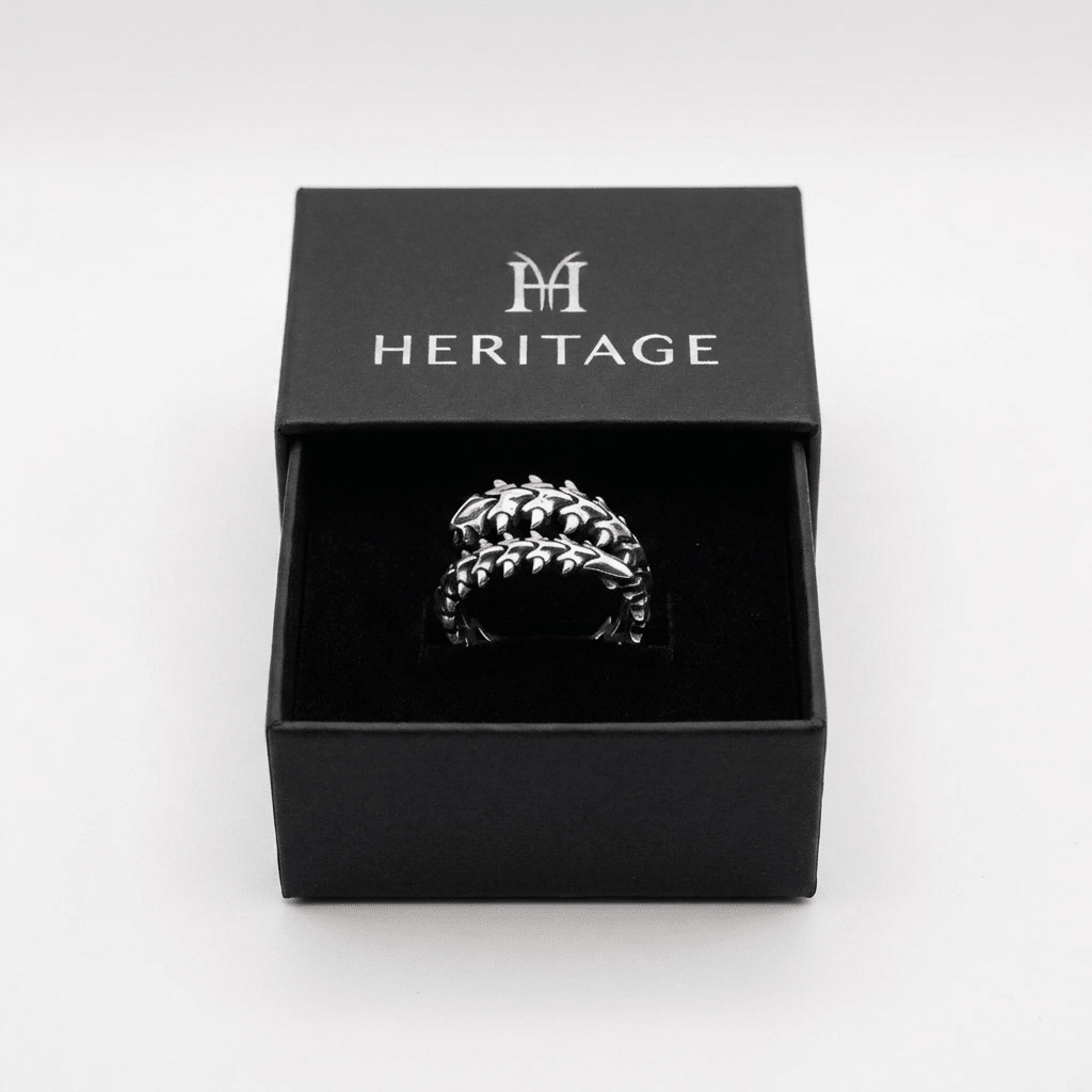 Adjustable Centipede Ring 316L Stainless - Heritage Gemstones