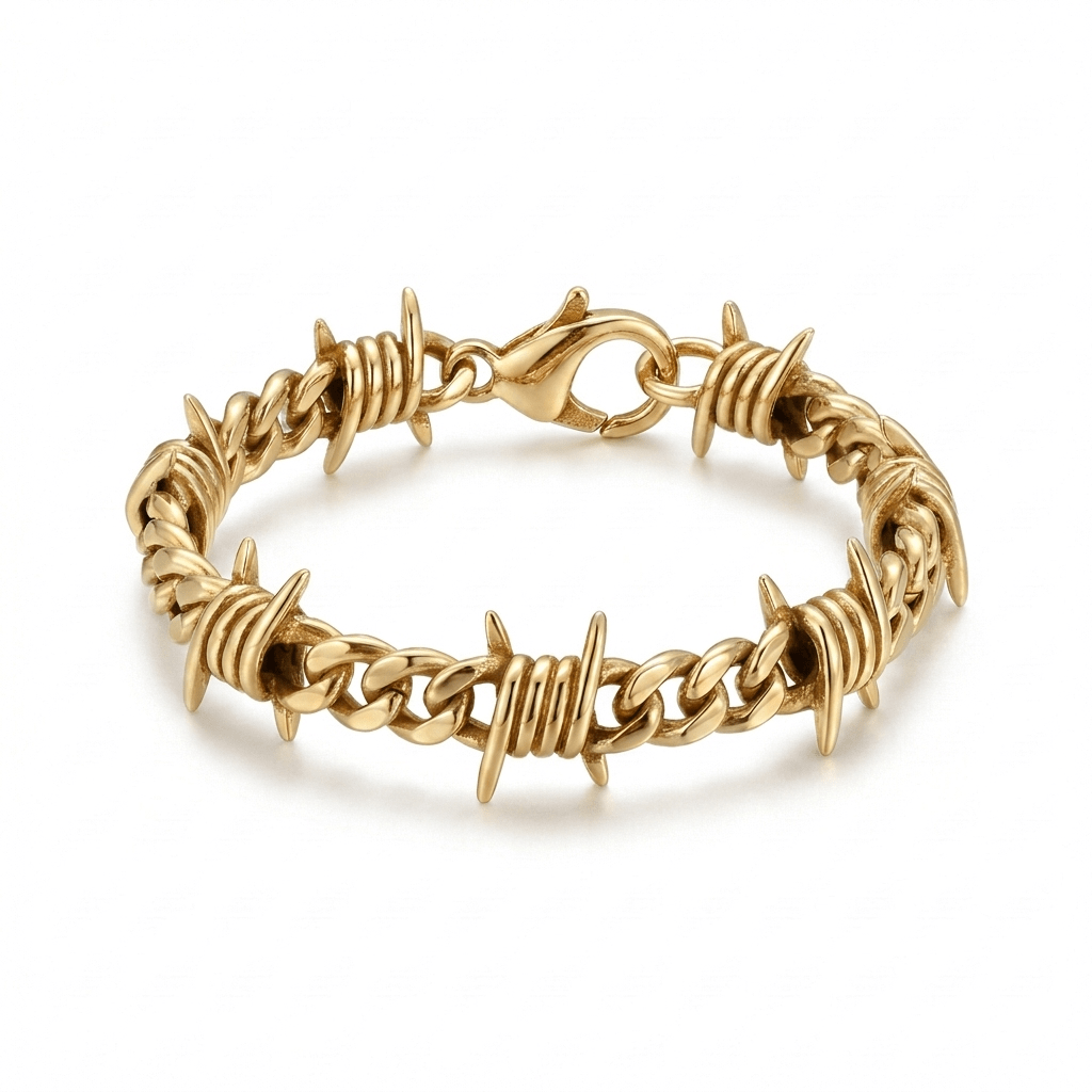 Barbed Wire Cuban Bracelet - Heritage Gemstones