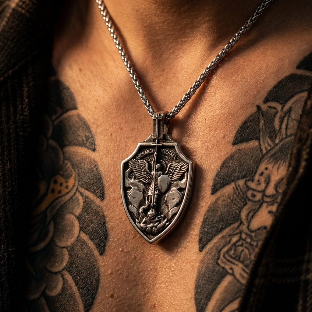 Archangel Michael Chain 316L Stainless
