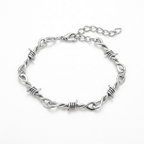 Twisted Barbed Wire Adjustable Bracelet - Heritage Gemstones