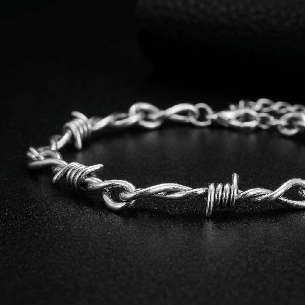 Twisted Barbed Wire Adjustable Bracelet - Heritage Gemstones